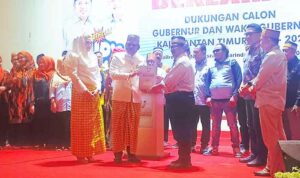 Deklarasi dukungan kepada Rudy Mas’ud-Seno Aji pada Pilgub Kaltim dari perantau asal Sulsel. (foto: ib)