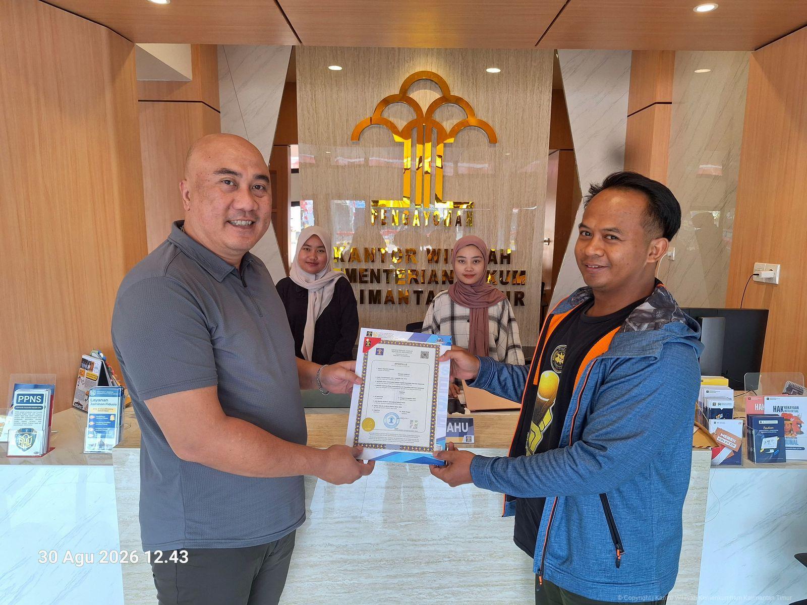 Kemenkum Kaltim Buka Layanan Apostille Fast-Track di Akhir Pekan
